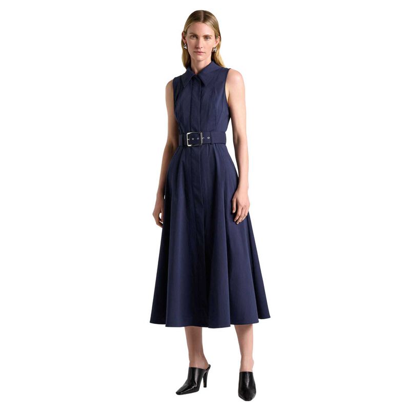 Cue Good Earth Cotton Collared Midi Dress image number 0